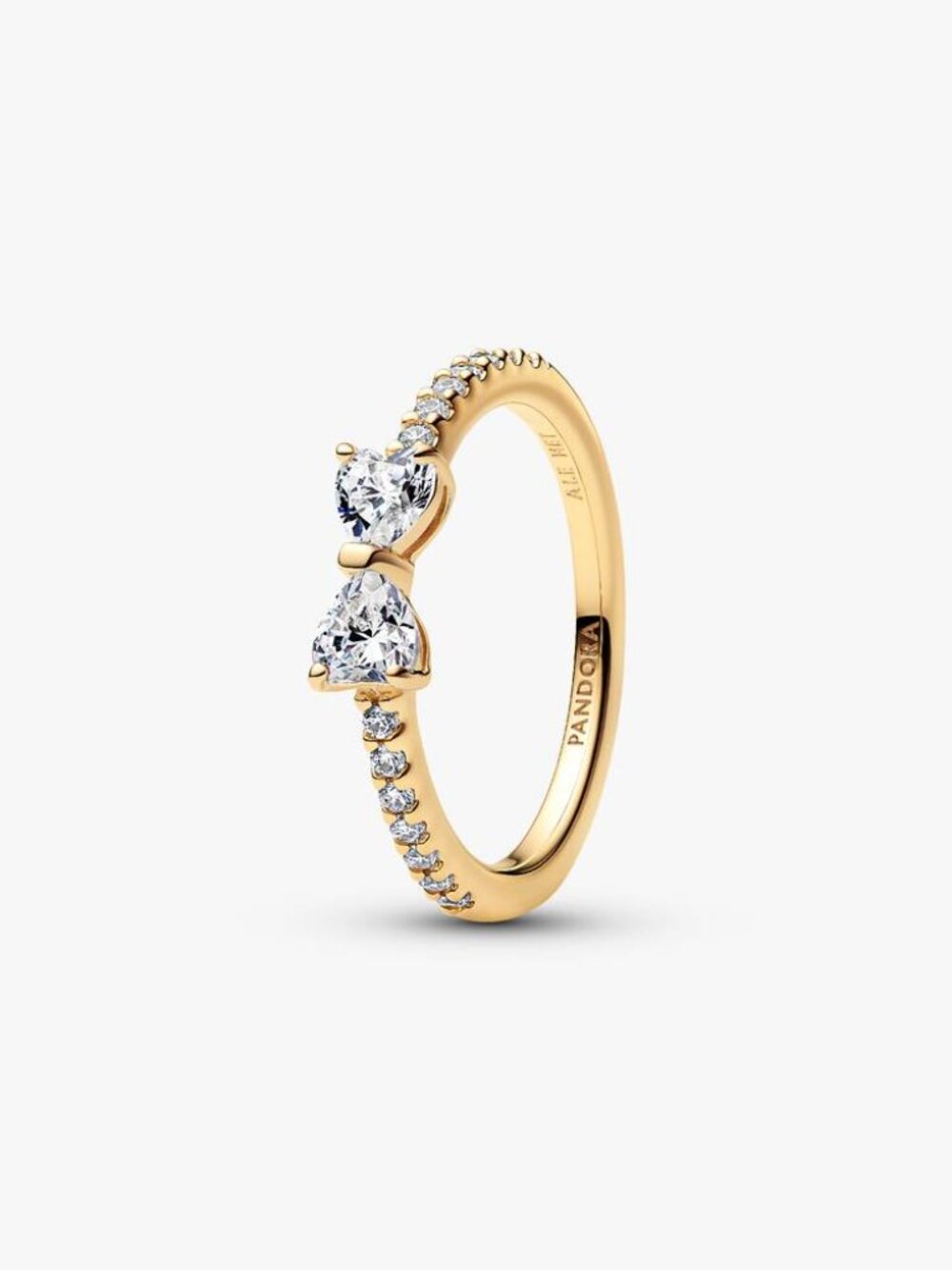 Pandora Sparkling Clear Bow Ring